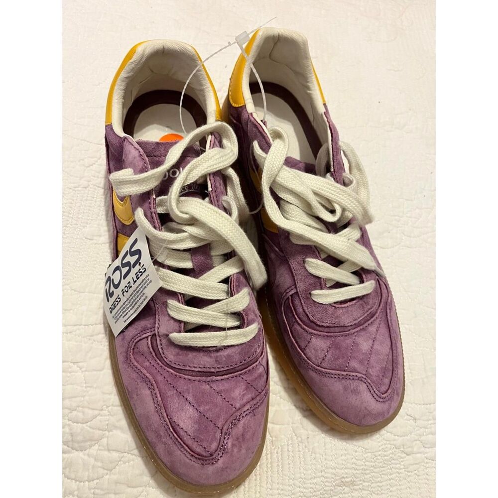 Coolway Goal Suede Sneakers Men's US 11 EU 45 Purple Yellow Gum Sole Shoes